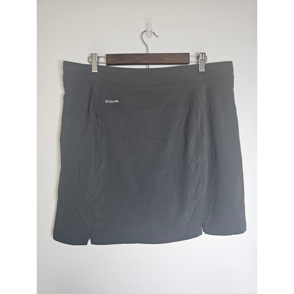 [Gorpcore] Columbia Skort Womens 14 Grey Omni-Shield Hiking Active XL4115 - Picture 2 of 9